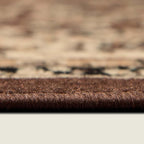Unique Loom Sialk Hill Collection Area Rug - Washington (3' 3" Round Brown/Black)