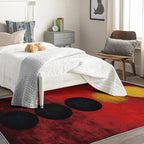 Geometric Rug, 5x8 Rug, Red Gradient Rugs for Living Room Bedroom, Modern Large Area Rug, Washable Rug Non Slip Soft Indoor Carpet, Kids and Pets Friendly, Geometric Home & Room Decor