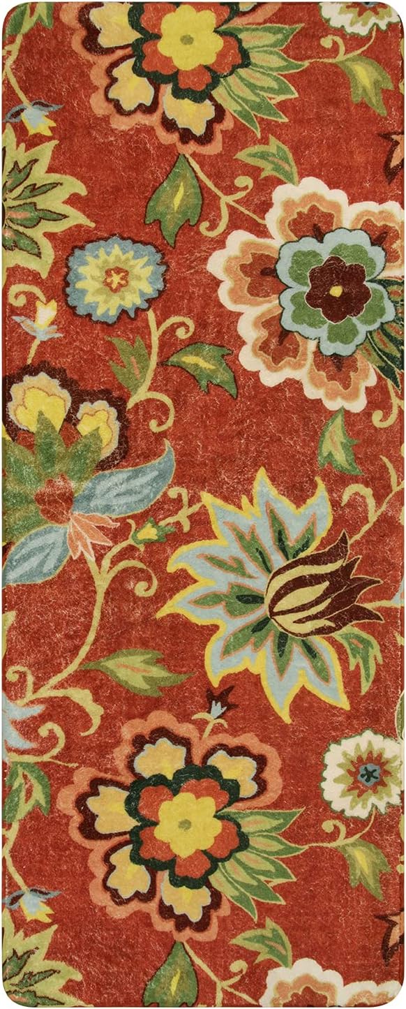 Lahome Floral Runner RugWashable Kitchen Hallway Runner Rug