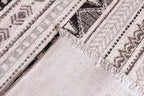 Alfa Rich 3x10 White Black Gray Washable Area Rugs for Living Room Hallway Kitchen Decor Runner