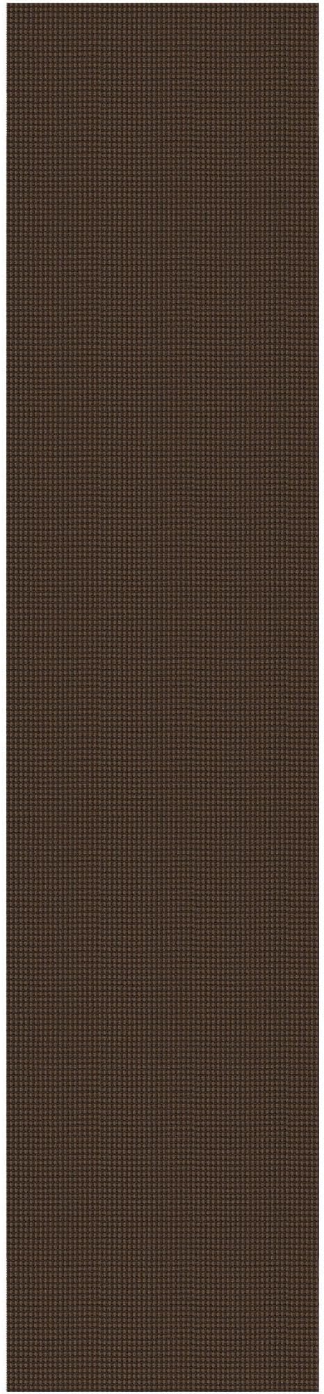 IOHOUZE Washable Runner Rug 3x12 Non Slip Rubber Backed Extra Long Hallway Runner Entryway Runner Indoor, Kitchen Rugs Woven Cotton Floor Carpet for Hall Entrance Stair, Brown