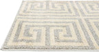 Unique Loom Athens Collection Classic Geometric Modern Border Design Area Rug (2' 0 x 3' 0 Rectangular, Gray/ Beige)