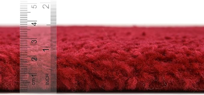 Unique Loom Solo Collection Area Rug - Calabasas (5' 3" x 7' 7" Rectangle, Red)