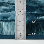 Large Shag Area Rugs 6 x 9, Tie-Dyed Plush Fuzzy Rugs for Living Room, Ultra Soft Fluffy Furry Rug for Bedroom, Indoor Carpet Nursery Rugs for Kids Room Home Decor, Peacock Blue