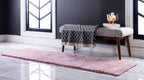 Unique Loom Solo Collection Area Rug - Calabasas (2' 2" x 13' Runner, Pink)