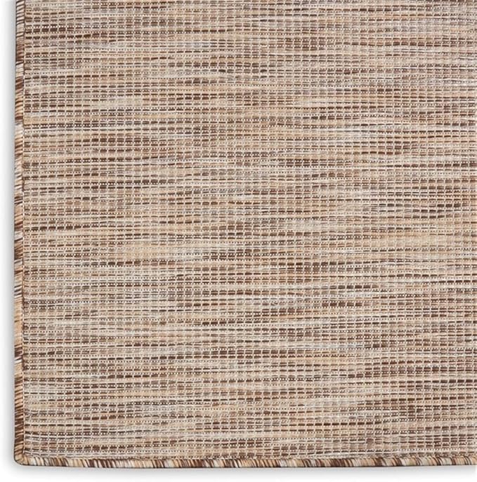 Pemberly Row 6' x 9' Beige Fabric Modern Indoor/Outdoor Area Rug