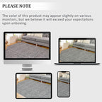 RUGSREAL Small Area Rug 2x3 Entryway Rug Washable Contemporary Bath Mat Modern Solid Indoor Throw Carpet Machine Washable Non-Slip Low-Pile Area Rug for Living Room Bedroom Laundry, 2' x 3' Grey