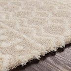 Livabliss Hapsburg Moroccan Shag Runner Area Rug,2'7" x 16',Beige