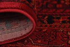 Unique Loom Tekke Collection Area Rug - Sheibani (4' 1" x 6' 1" Rectangle Red/Black)