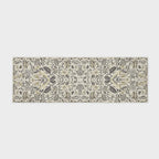 EVERGRACE Hallyway Area Runner Rugs 2x6, Boho Floral Faux Wool Indoor Outdoor Rugs, Washable Rugs for Bedroom Bathroom Living Room Kitchen, Low Pile Floor Mat Carpet for Home Decor, Gray