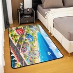 Kids Area Rug 3x5 City Life House Rugs for Living Room | 3D Cityscape Washable Rug, Fun Educational Gift Urban Landscape Carpet Indoor Floor Mat