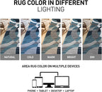 Rugshop Contemporary Abstract Circles Perfect for high Traffic Areas of Your Living Room,Bedroom,Home Office,Kitchen Area Rug 9' x 12' Blue
