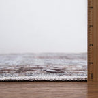 Bloom Rugs Caria Washable Non-Slip 5x7 Rug - Beige/Brown Traditional Area Rug for Living Room, Bedroom, Dining Room, and Kitchen - Exact Size: 5' x 7'