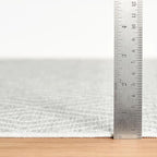 Dash & Albert Diamond Platinum/White Machine Washable Rug, 7.5 X 9.5 Feet, White Geometric Pattern
