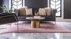 Unique Loom Solo Collection Area Rug - Calabasas (7' 10" x 10' Rectangle, Pink)