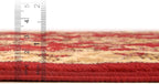 Rugs.com Yasmin Collection Rug – 10 Ft Runner Burgundy Medium Rug Perfect for Hallways, Entryways