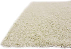 Unique Loom Solid Shag Collection Area Rug (7' 10" Square, Pure Ivory)