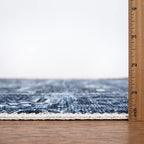 Bloom Rugs Washable Non-Slip 9' x 12' Rug - Blue Traditional Area Rug for Living Room, Bedroom, Dining Room, and Kitchen - Exact Size: 9' x 12'