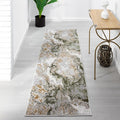 LUXE WEAVERS Marble Swirl Abstract Area Rug, Green 2x7