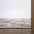 Bloom Rugs Caria Washable Non-Slip 8x10 Rug - Coral Pink/Ocean Blue Traditional Area Rug for Living Room, Bedroom, Dining Room, and Kitchen - Exact Size: 7'8" x 10'