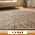 LBRO2M Easy Jute Area Rug 2X7 Washable Rugs for Living Room Bedroom Natural Jute Carpet Durable, Solid Non Shedding Eco Friendly (2X7 Natural)