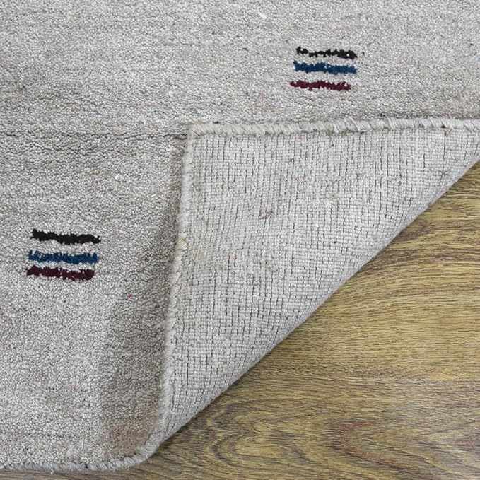 Rugsotic Carpets Hand Knotted Loom Wool 2'6''x10' Runner Area Rug Solid Green L00111