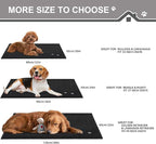 BEQHAUSE Dog Door Mat for Muddy Paws 32"x48" Dirt Trapper Absorbent Doormat Non Slip Entryway Rugs Washable Stain Resistant Welcome Floor Mat Soft Low-Profile for Front Back Door, Black
