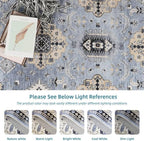 Dripex Vintage Collection Washable Area Rug - 2x3 Door Mat Small Entryway Rug Distressed Non-Slip Low-Pile Floor Carpet for Indoor Front Entrance Kitchen Bathroom Living Room Bedroom