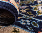 Unique Loom Espahan Collection Area Rug - Cape Cod (7' 10" Round, Navy Blue/ Black)