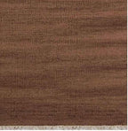 Rugsotic Carpets Hand Woven Flat Weave Kilim Wool 2'6''x6' Runner Area Rug Solid Light Brown D00111