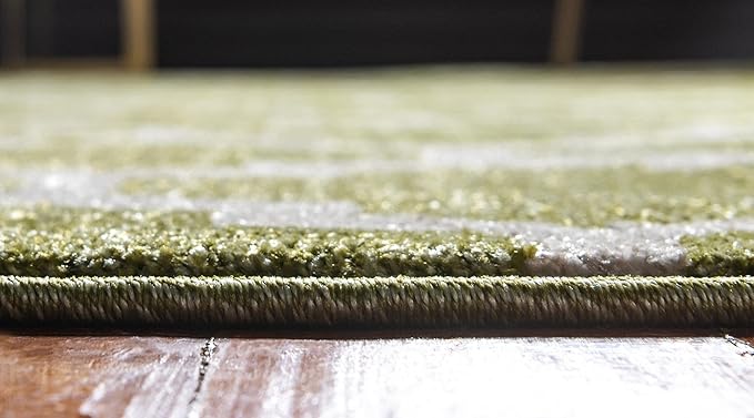 Rugs.com Lattice Collection Rug – 10 Ft Runner Light Green Medium Rug Perfect for Hallways, Entryways