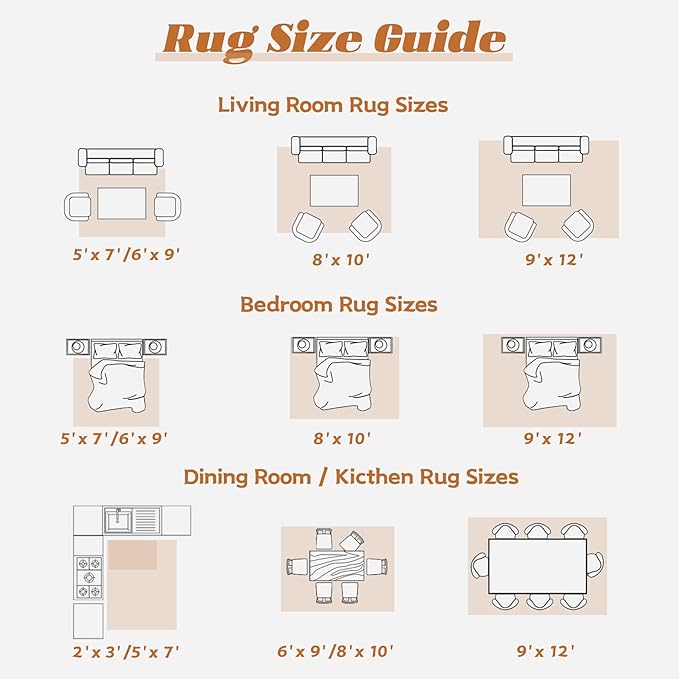 Area Rug 6x9 Washable Rug, Vintage Boho Medallion Rugs Non-Slip Soft Low Pile Large Distressed Rug Indoor Retro Carpet for Living Room Bedroom Dining Room Home Office (Tribal Medallion/Multi, 6'x9')