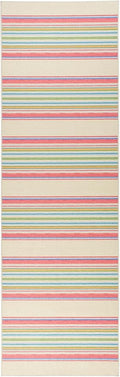 Dash & Albert Cady Stripe Multi Machine Washable Rug, 6 X 9 Feet, Multicolored Stripe Pattern - Premium Luxury Hotel Quality Soft Breathable Hypoallergenic Machine Washable Easy Care All Season