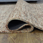 Rugsotic Carpets Hand Tufted Wool ECO-Friendly Area Rugs - 8'x10', Rectangle Shape, Beige & Brown, Solid Plain Design, High Pile Thick Handmade Area Rugs for Living Room, Bed Room (KWC111)