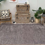 Alfa Rich 3x5 Dark Gray Washable Area Rugs for Living Room Bedroom Kitchen Cotton Decor Solid Runner