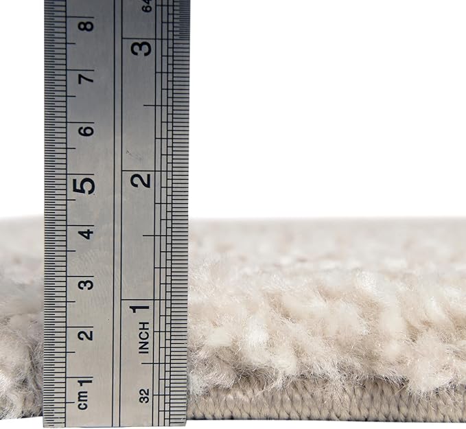 Unique Loom Solo Collection Area Rug - Calabasas (2' 2" x 8' Runner, Ivory)