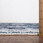 Bloom Rugs Washable Non-Slip 2' x 3' Rug - Dark Blue Traditional Bordered Area Rug for Living Room, Bedroom, Dining Room, and Kitchen - Exact Size: 2' x 3'