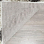 SAFAVIEH Dallas Shag Collection Area Rug - 8' Square, Ivory & Dark Grey, Trellis Design, Non-Shedding & Easy Care, 1.5-inch Thick Ideal for High Traffic Areas in Living Room, Bedroom (SGD257H)
