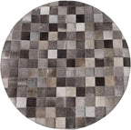 Round Area Rug – Soft Modern Carpet for Living Room, Bedroom, Entryway – Non-Slip Durable Floor Mat for Home Décor (Grey_7X7)