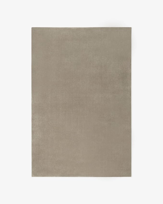 Hand-Tufted Wool Rectangle Area Rug – Soft Premium Wool Carpet for Living Room, Bedroom & Home Décor – 11X14 ft| Warm Grey – Durable, Non-Slip Backing, Handcrafted Rug