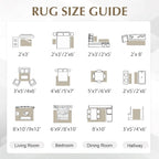 FMFUNCTEX 4x6 Washable Area Rug Brown Beige Abstract Modern Neutral Non Slip Low Pile Indoor Carpet Soft Thin Throw Rug for Entryway Entrance Living Room Bedroom Dining Office Nursery Kitchen Laundry