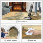 Misty Peaks Rugs for Bedroom - 6x8 Area Rug - Classic Fairy Palace Rugs for Living Room, Fairy Forest Rug, Washable Home Decor Carpet
