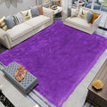 Latepis Fluffy Shaggy Fuzzy Fur Rugs Purple 6.7x10 Large Living Room Rug Washable Faux Sheepskin Rug for Bedroom Plush Shag Rugs Home Decor Rectangle
