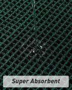 Upgraded Waffle Runner Rug, Super Absorbent Non Slip Bath Mats for Bathroom Floor Machine Washable Bathroom Runner Rug with Tassels Ideal for Hallway Bedroom Laundry Room, Dark Green, 2'x6'(24" x 72")
