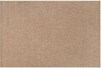 CAMILSON Easy Jute Rug 2x3, Indoor Outdoor Natural Color Fiber Area Rugs for Living Room and Kitchen Rug, Solid Boho Woven Design, Easy-Cleaning, Washable Outside Carpet Alfombras (2 x 3)