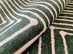 GLN Rugs Contemporary Collection - Machine Washable Area Rug, Contemporary Washable, Non Slip, Low Pile Chenille Rug, Living Room, Bedroom, Kitchen Rug (5' x 7' Beige Green)
