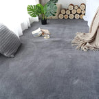 Soft Cashmere Area Rug Luxury Bedside Carpet Bedroom Living Room Mats Solid Color Children's Room Rugs Runner Carpets Indoor Mats Home Décor White Gray Red 3.2' X 6.5'