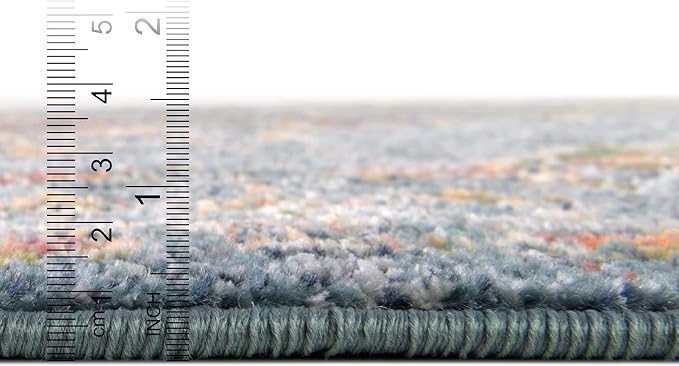 Unique Loom Isabella Collection Area Rug - Rossellini (2' 7" x 10' Runner, Blue/ Beige)