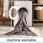 Keen Home Design 6x9 Rug - Machine Washable Area Rug with Non-Slip Backing, Ideal for Living Room, Dining Room, Bedroom - Vintage, Easy Clean, Durable, Low Pile - (6' x 9')
