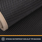 PURRUGS Dirt Trapping Door Mat 31.5" x 70", Non-Slip Machine Washable Entry Rug, Shoe Scraper, Dog Doormat, Super Absorbent Welcome Mat for Front & Back Door, Muddy Shoes & Paws, Taupe